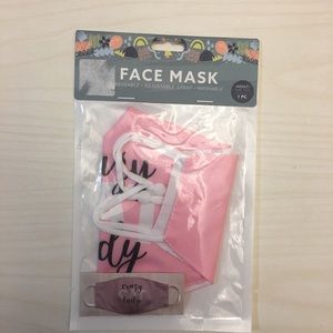 NWT Crazy Cat Lady Pink face mask 🐈